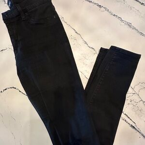 Hudson Jeans Womens 29 Black Skinny Ripped / Distressed Knees